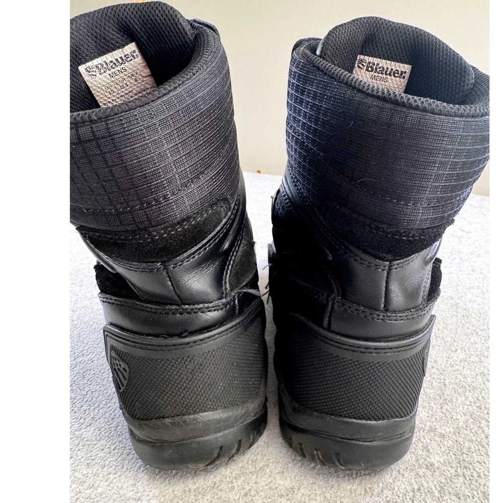 Blauer Clash 6 BOA Tactical Boots‎ Mens Size 10 Black Leather Police Duty Shoes